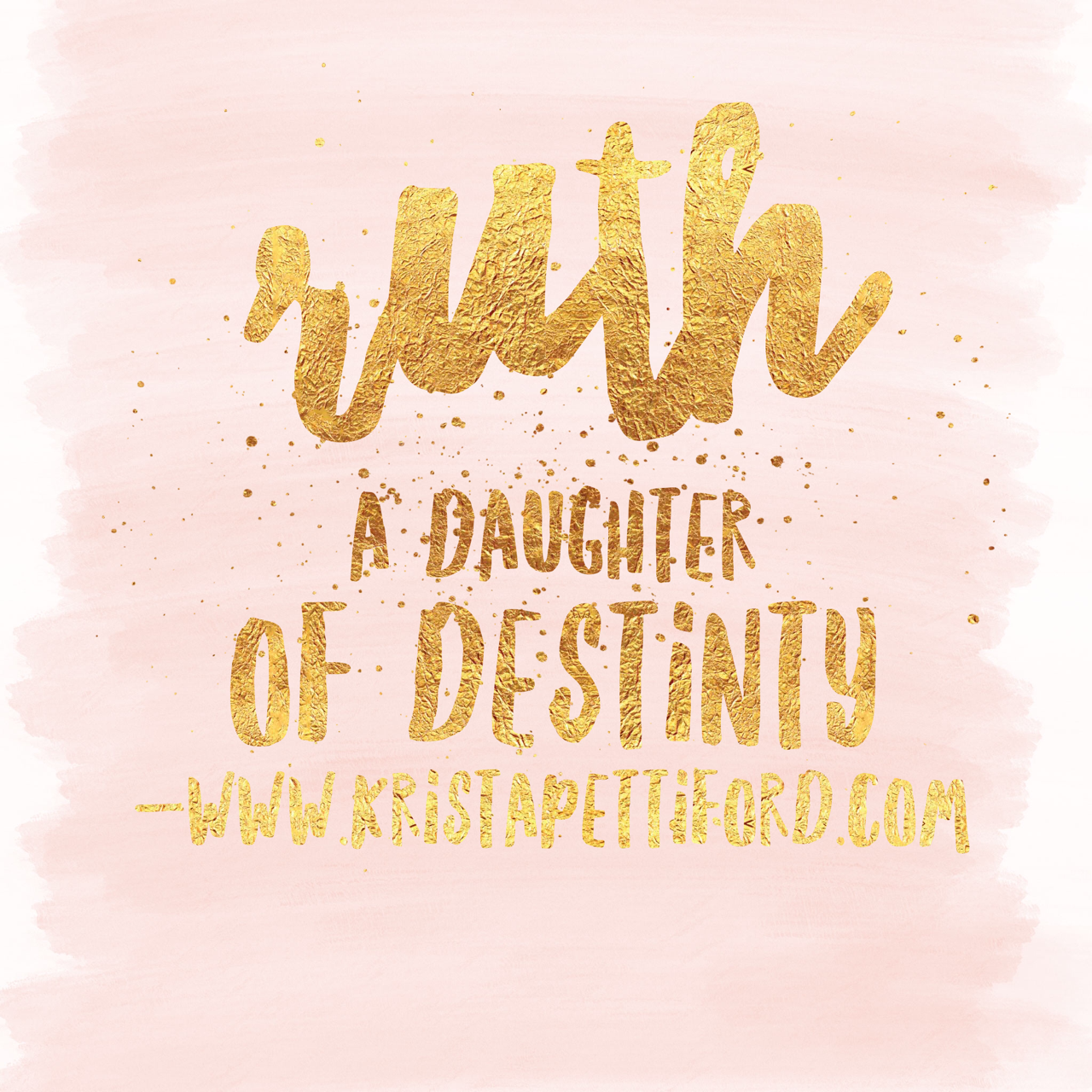 Friday Introductions – Meet Ruth a Daughter of Destiny